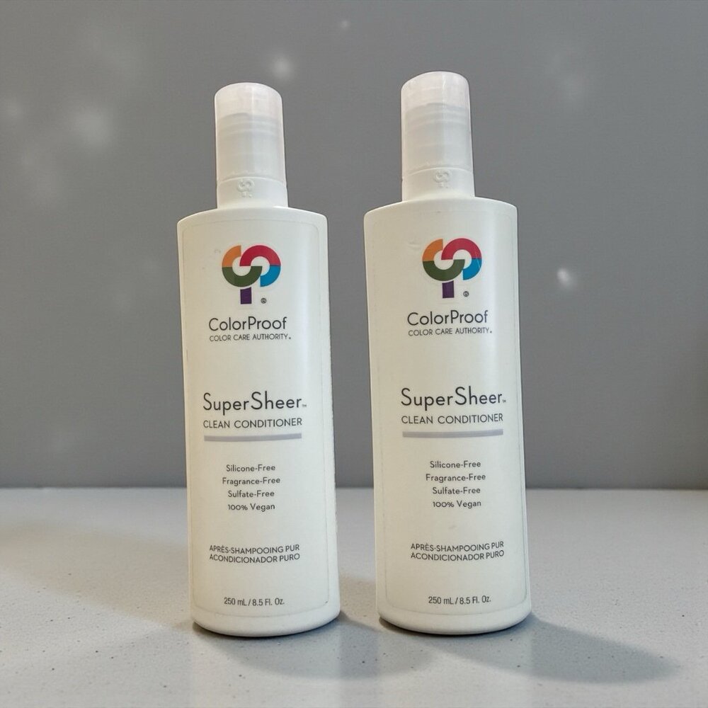 2 x ColorProof Super Sheer Clean Conditioner 8.5oz